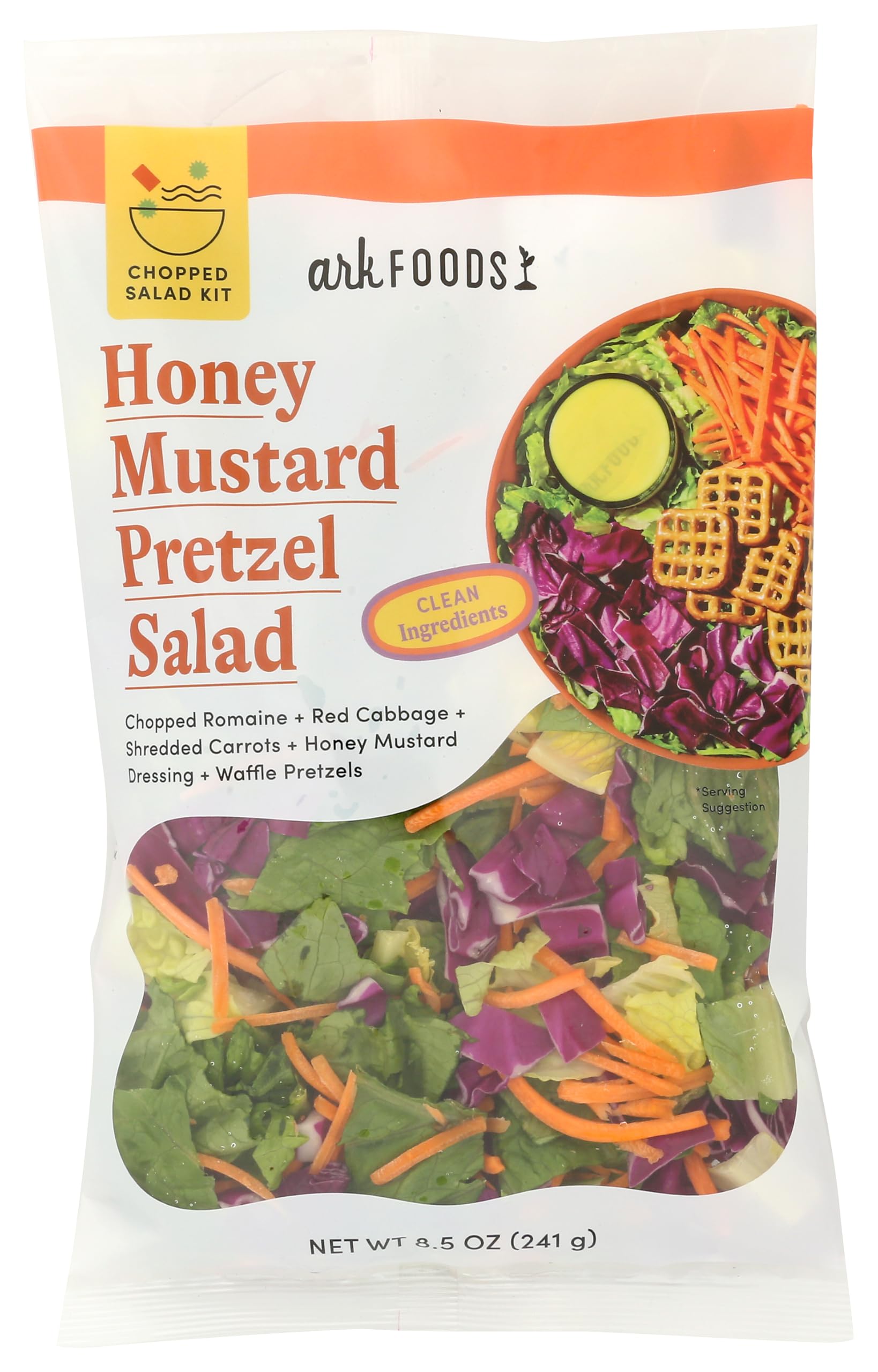 Amazon.com: Ark Foods Chopped Honey Mustard Pretzel Salad, 8.5 OZ